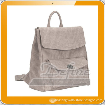 Durable Embossed Flap Women Backpack